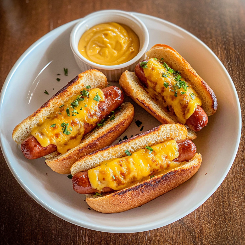 Air Fryer Grilled Cheese Hot Dogs