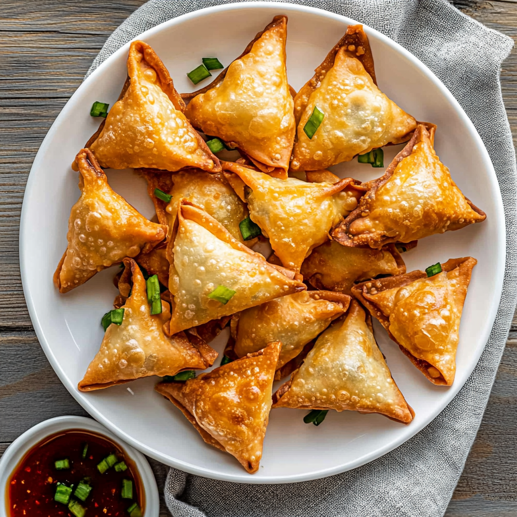 Crispy and Creamy Air Fryer Crab Rangoon
