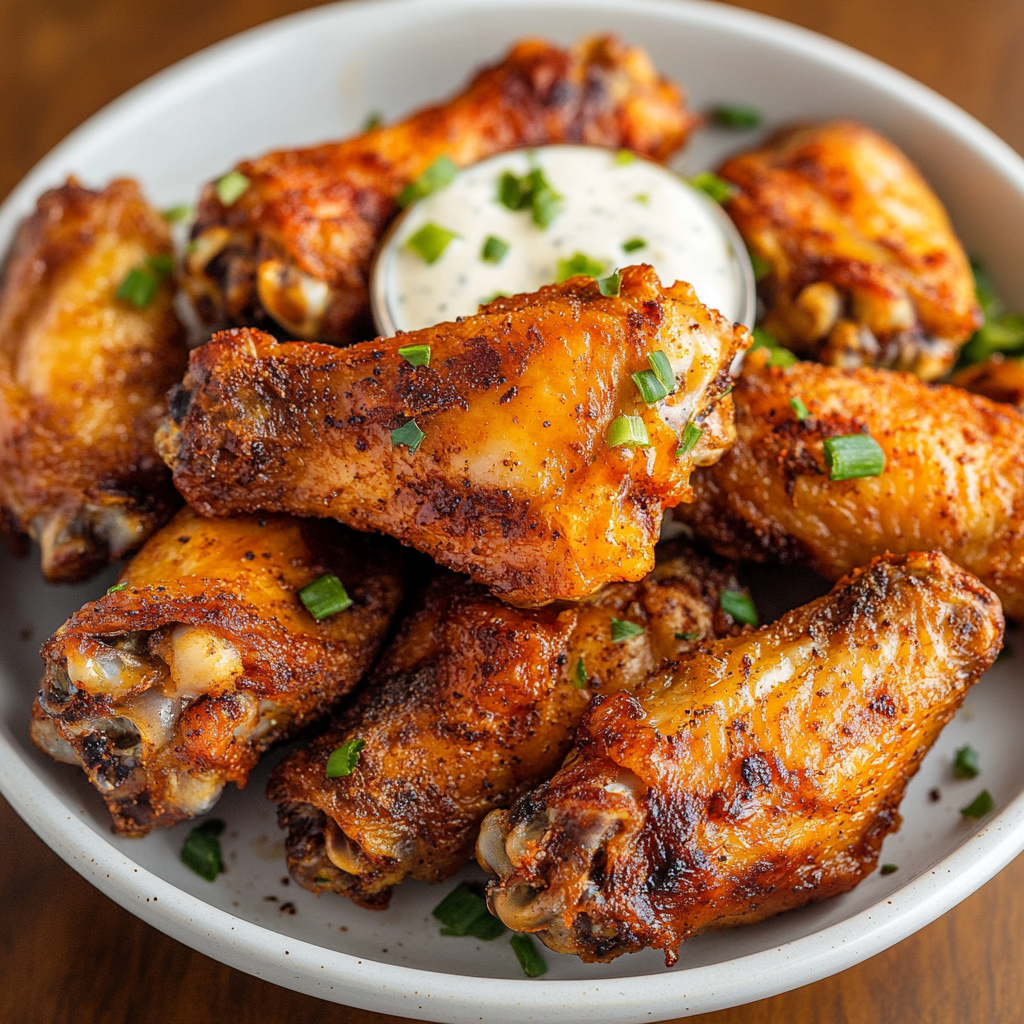 Crispy Air Fryer Baking Soda Chicken Wings