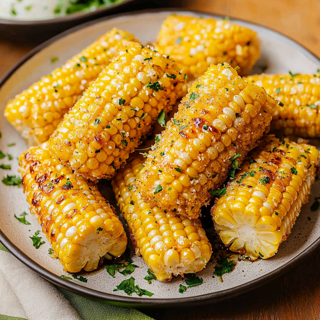 Frozen Corn on the Cob Air Fryer Recipe – Juicy, Easy, and Flavorful