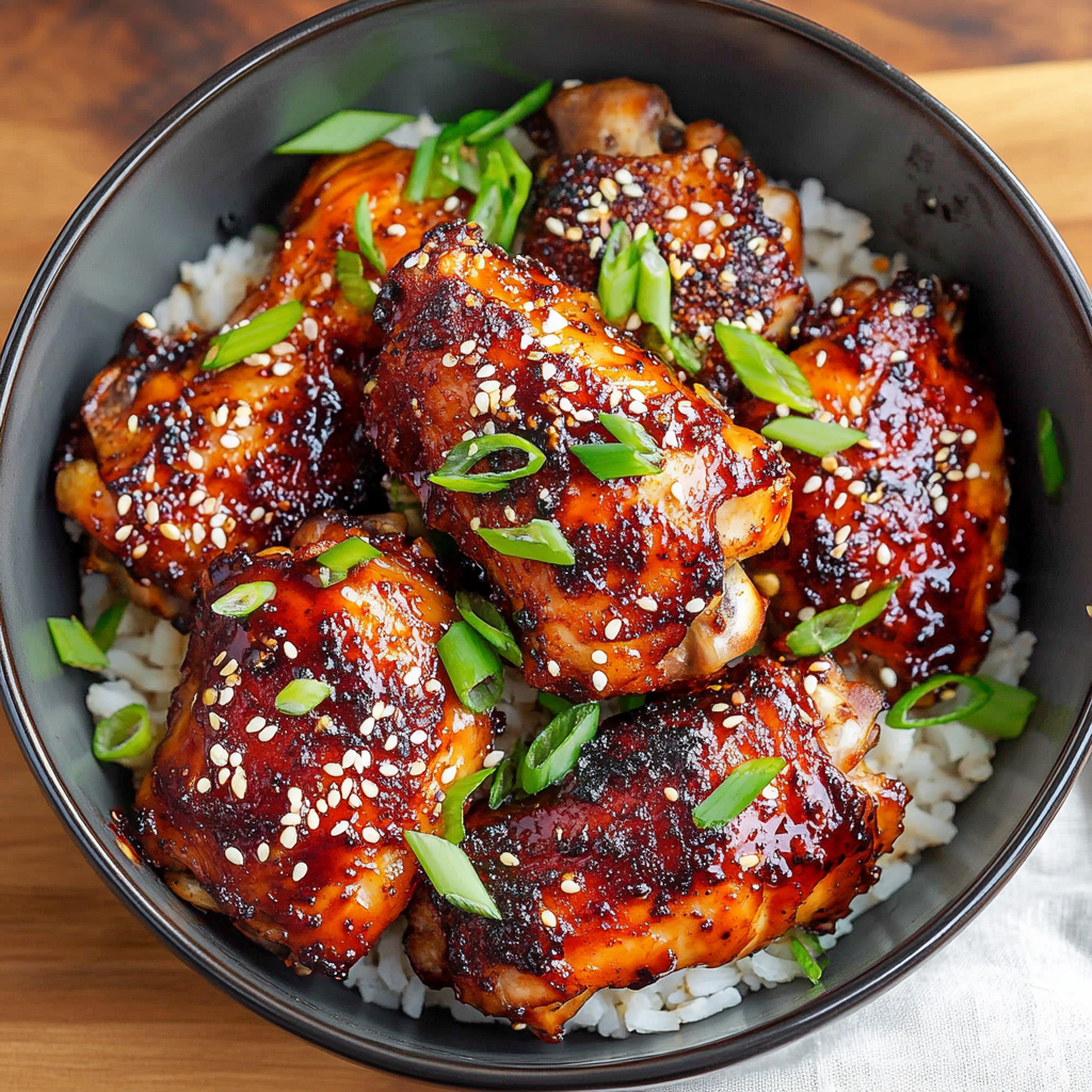 Air Fryer Gochujang Chicken Thighs