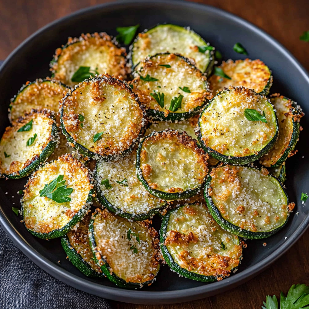 Air Fryer Parmesan Zucchini Chips