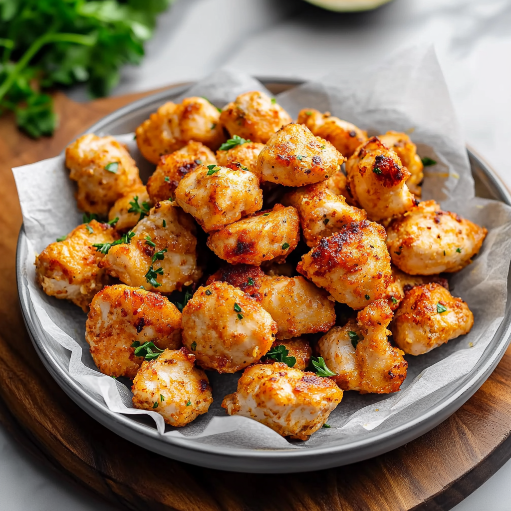 Easy Air Fryer Chicken Bites (Keto, Gluten-Free)