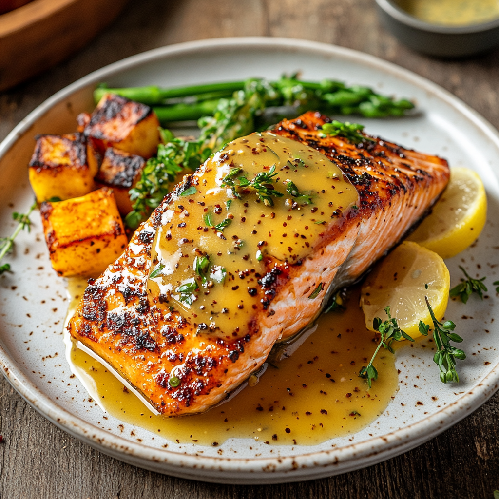 Air Fryer Honey Mustard Salmon for a Sweet and Savory Masterpiece