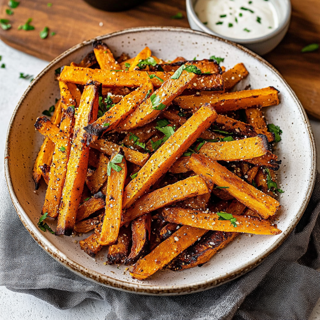 Hand Cut Air Fryer Butternut Squash Fries