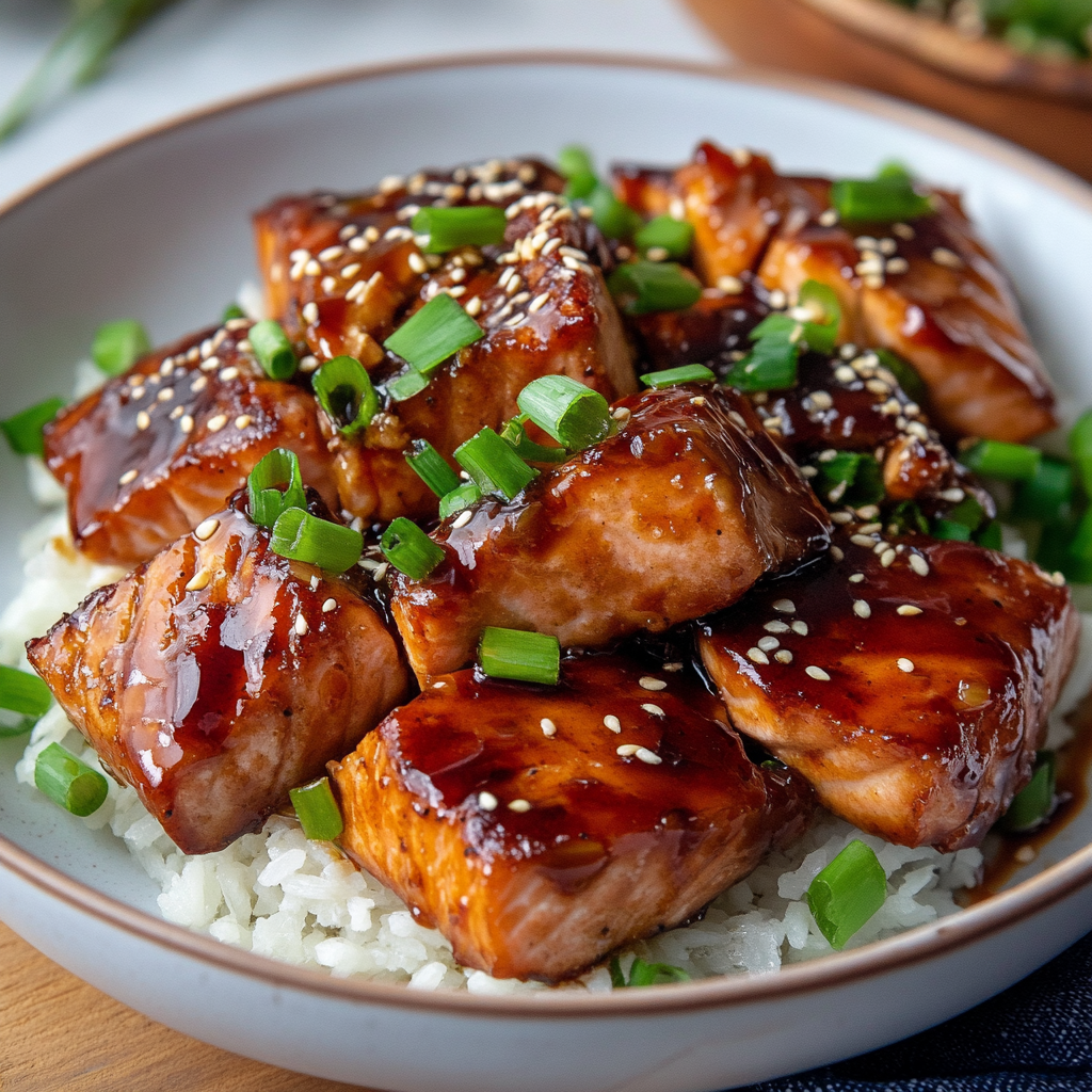 Air Fryer Teriyaki Salmon