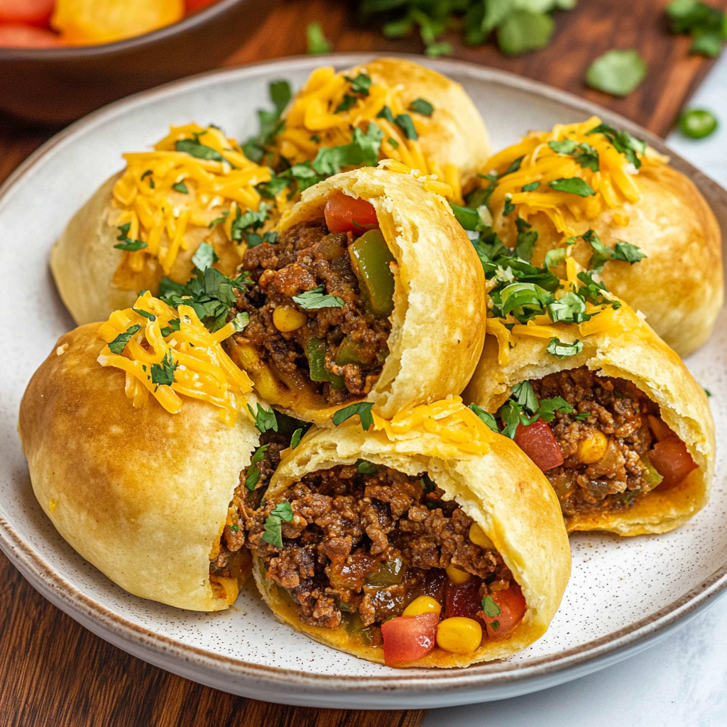Air Fryer Taco Bombs