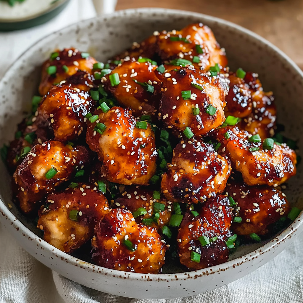 Air Fryer Honey Garlic Chicken Bites