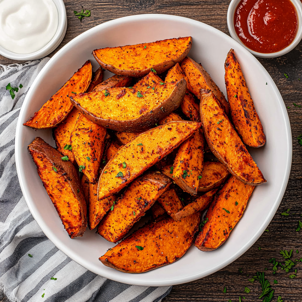 Air Fryer Sweet Potato Wedges