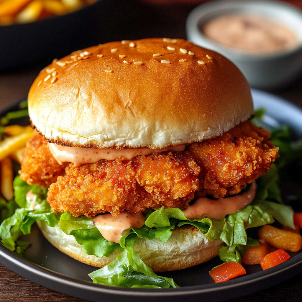 The Best Air Fryer Spicy Chicken Sandwich