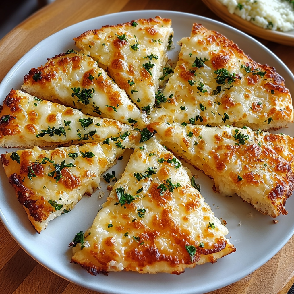 Air Fryer Cheesy Tortilla Garlic Bread