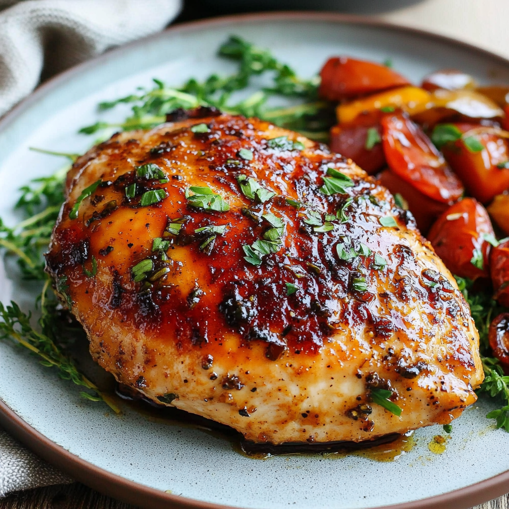 Honey Balsamic Air Fry Bone-In Chicken Breast