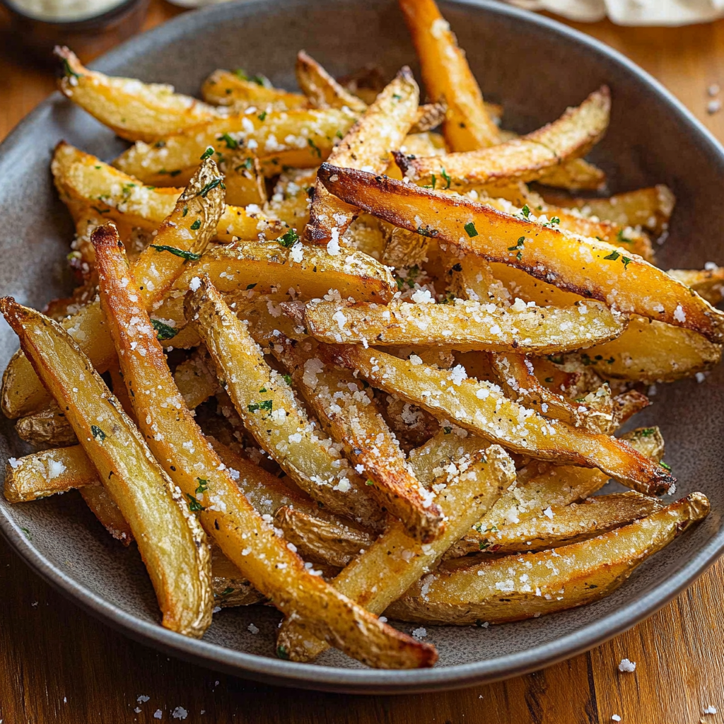 Air Fryer Garlic Parmesan French Fries