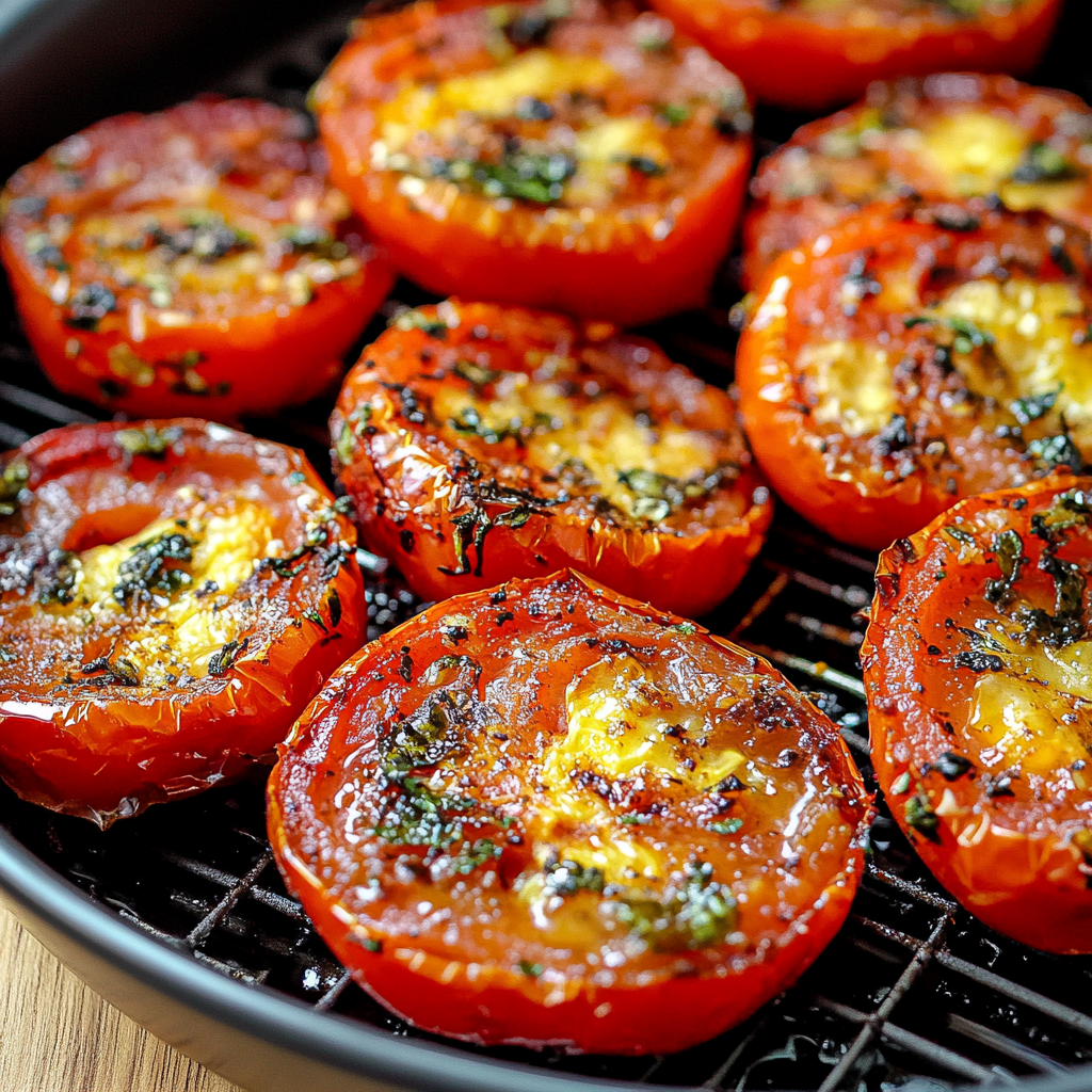 Air Fryer Roasted Roma Tomatoes