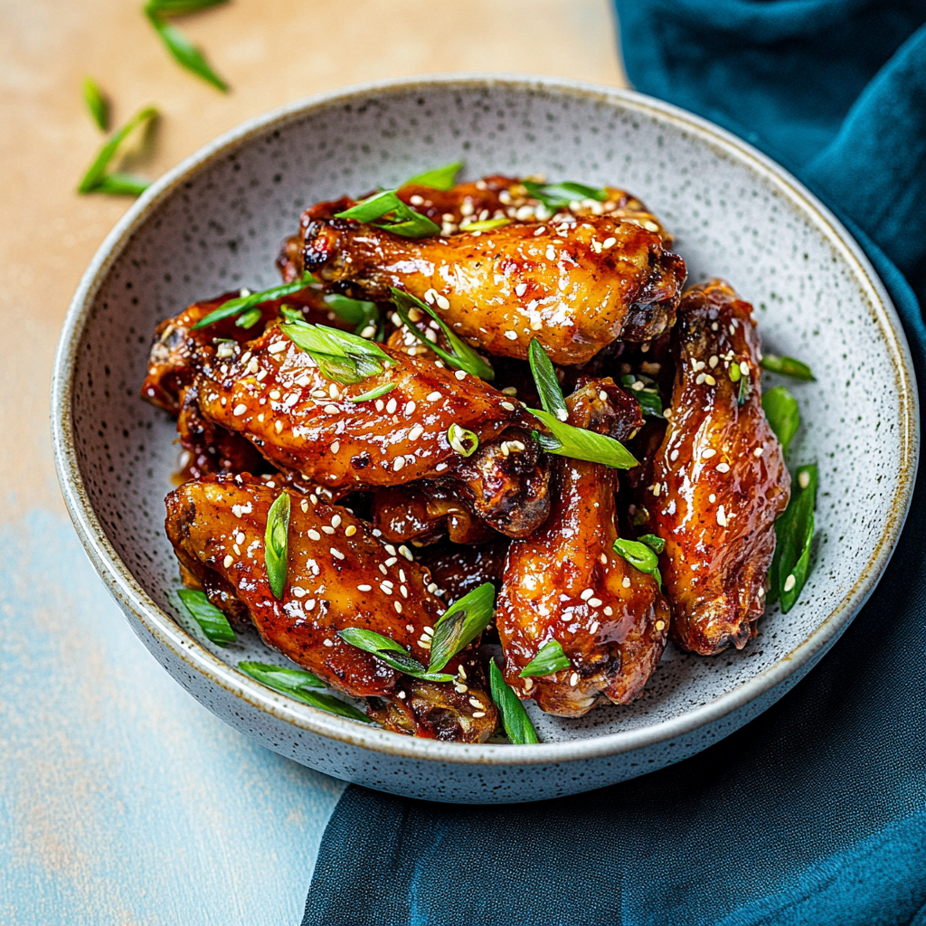Sweet and Spicy Air Fryer Chicken Wings