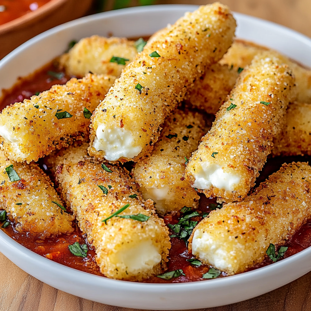 Crispy Air Fryer Mozzarella Sticks You Can’t Resist!