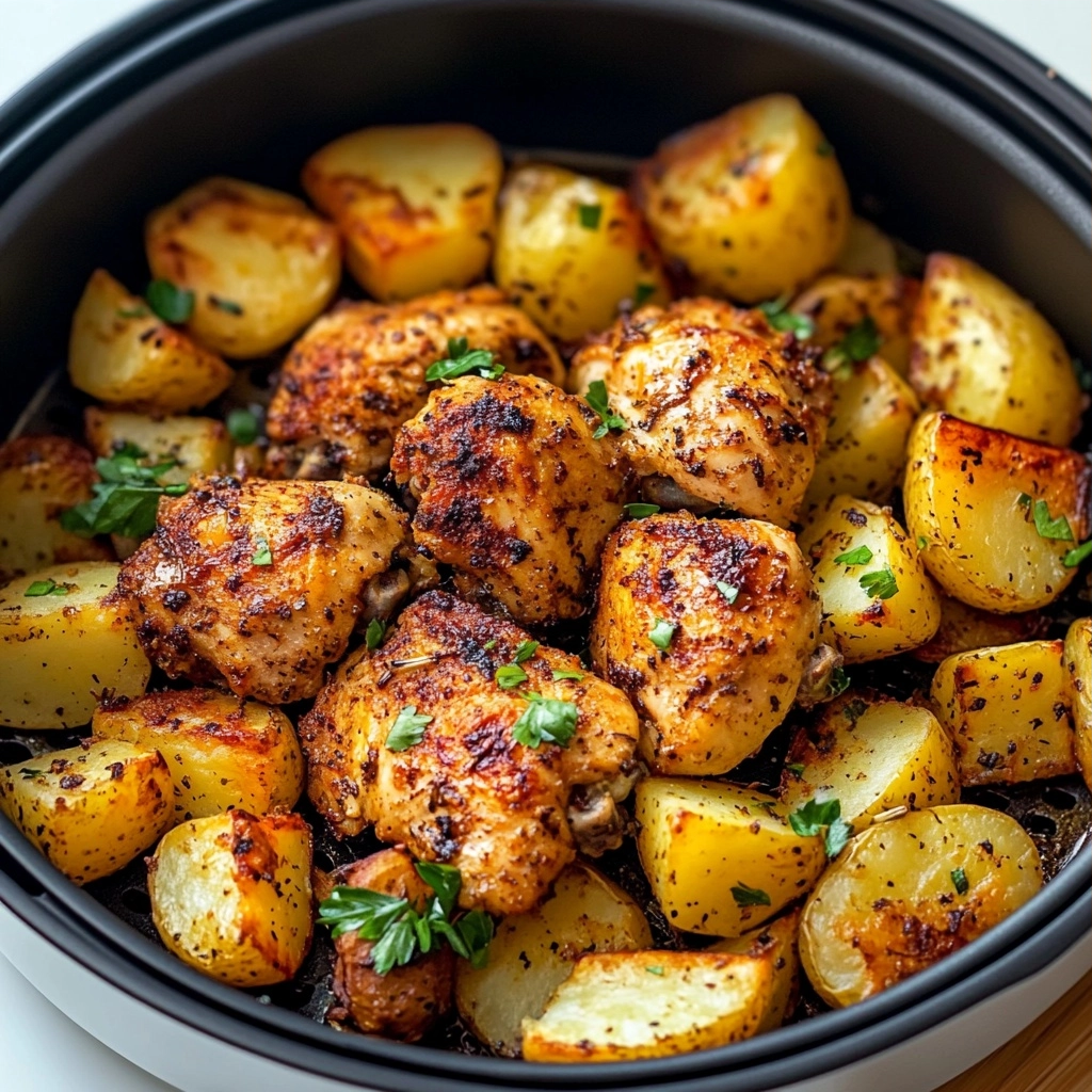 Air Fryer Chicken and Potatoes: A Weeknight Favorite