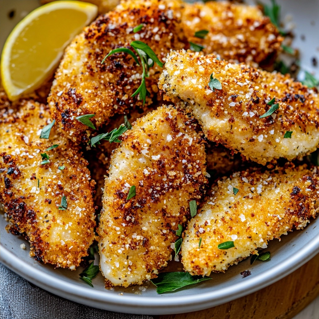 Air Fryer Parmesan Crusted Chicken Tenders