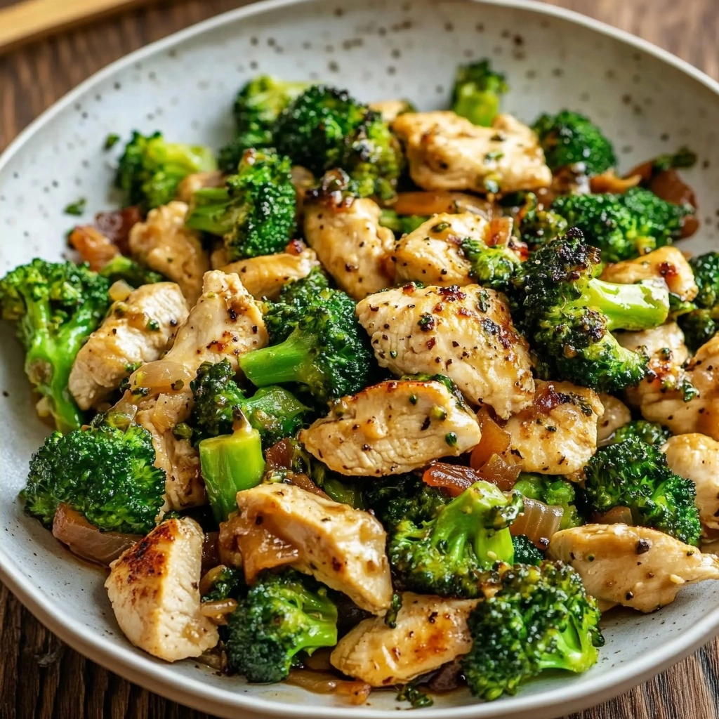 Low Carb Air Fryer Chicken Broccoli Stir Fry