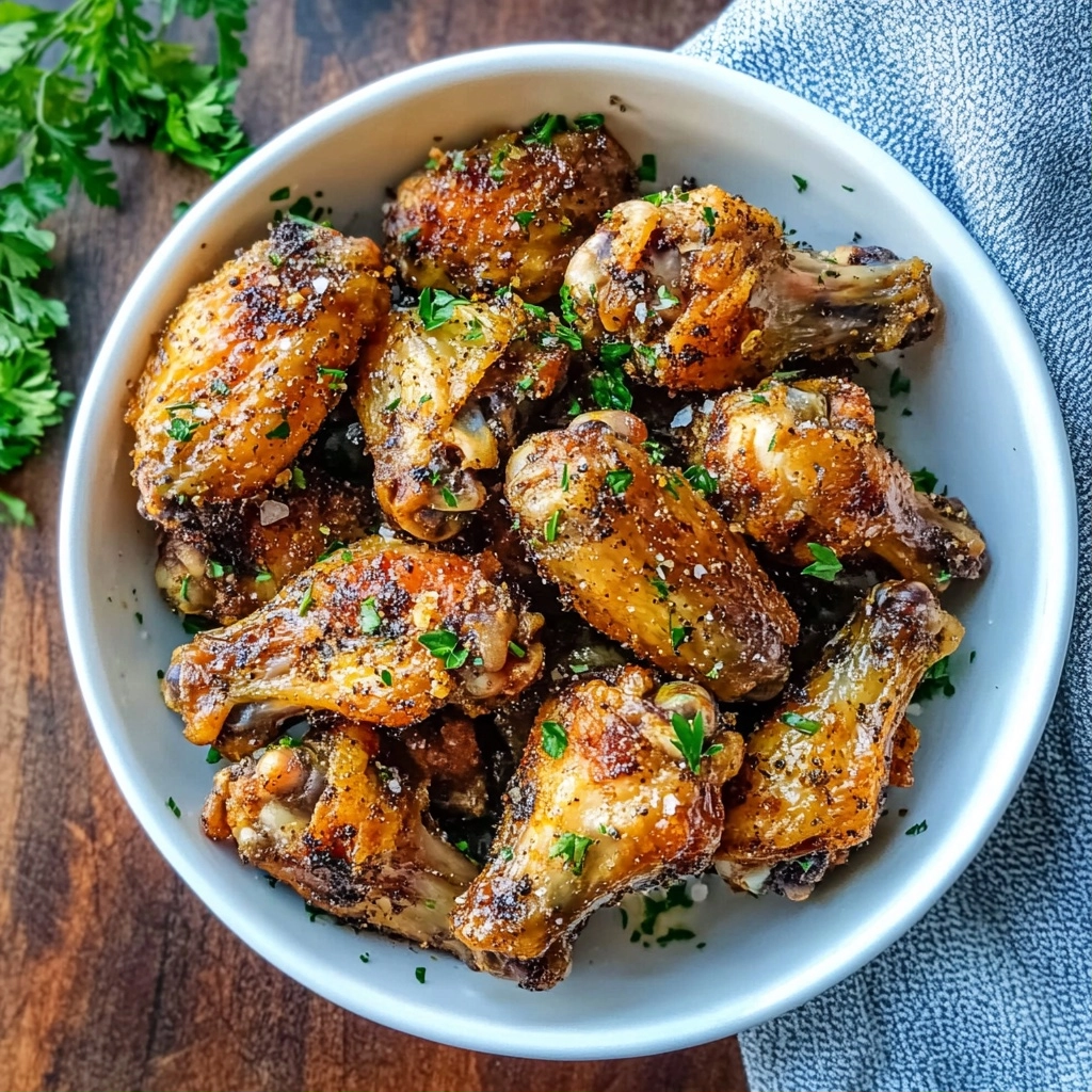 Crispy Air Fryer Salt and Pepper Wings
