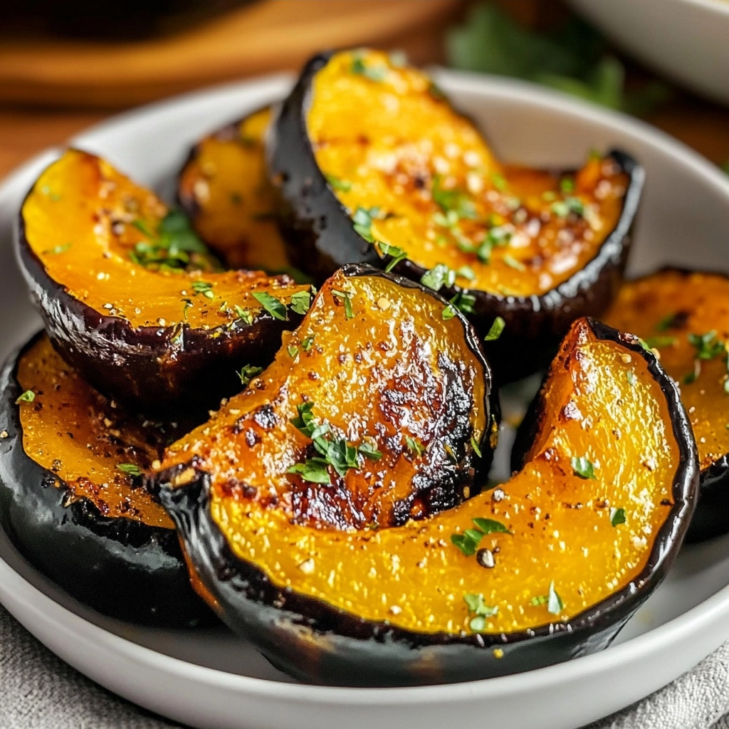 Air Fryer Acorn Squash (5-Ingredient Recipe)