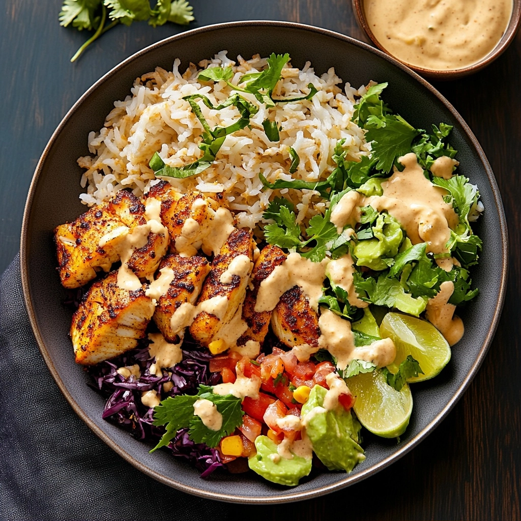 Air Fryer Fish Taco Bowls