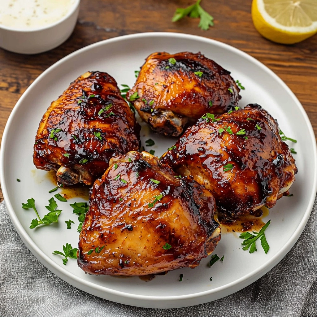 The Best Air Fryer BBQ Chicken Thighs