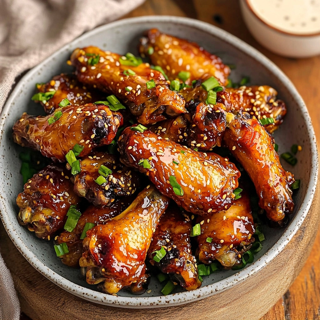 Air Fryer Honey Garlic Chicken Wings