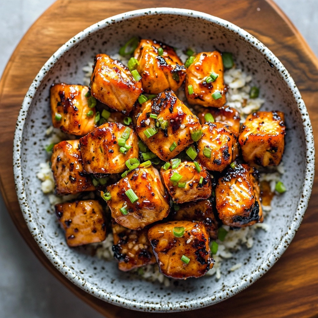 Sweet Chili Air Fryer Salmon Bites