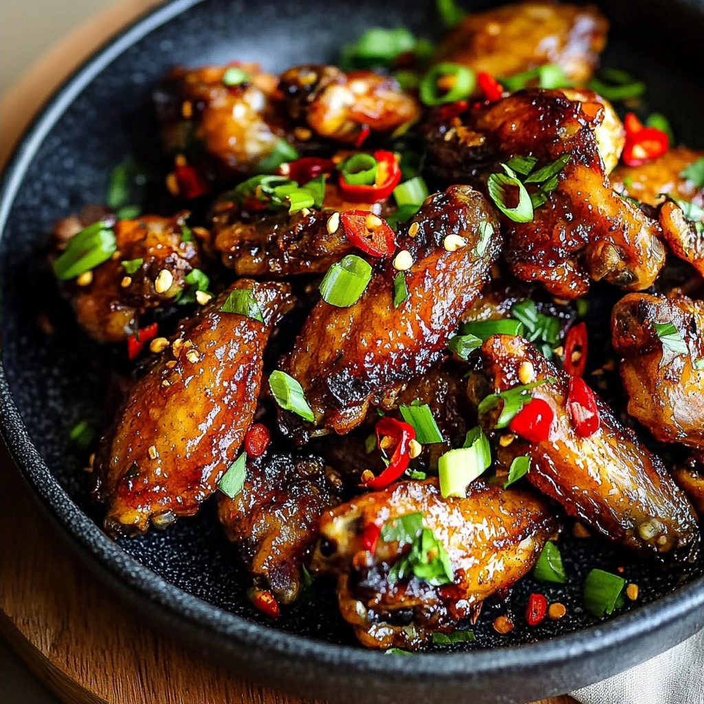 Sticky Lemongrass Chilli Air Fryer Chicken Wings