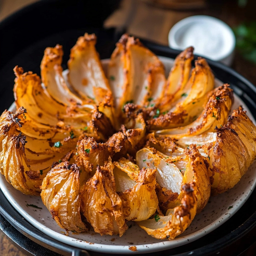 Crispy Air Fryer Blooming Onion