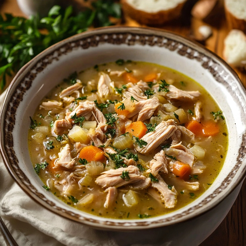 Hearty Day-After Turkey Carcass Soup